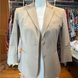 Ralph Lauren green tan vintage 3/4 sleeve Women's Blazer